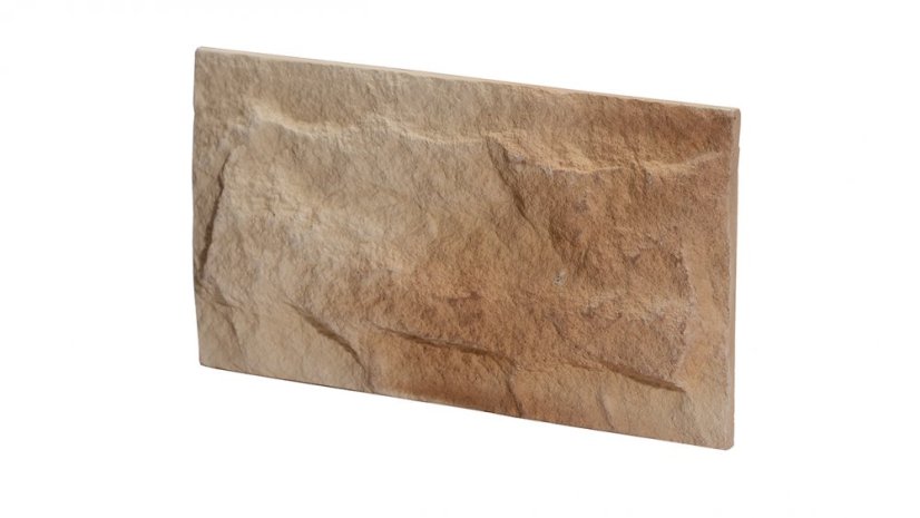 Betonový obklad, Z BETONU, ROMA 1, hnědá, 160 x 285 mm, tloušťka 16-27 mm, 0.75 m2