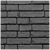 Cihlový obklad, ROH, Z BETONU, DETROIT 1, tmavě šedá, 85 x 160 x 78 mm, tloušťka 7 - 26 mm, 0.19 m2