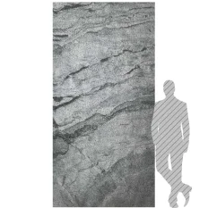 Kamenná dýha - Silver Grey, 1220 x 3050 x 3 mm