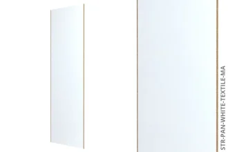 Systémový obkladový panel STRAMA PANELS - TEXTILOVÁ BÍLÁ, dřevotřísková deska, dekorační fólie, 12 x 600 x 2800 mm