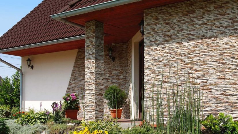 Betonový obklad, ROH, Z BETONU, CALIFORNIA 1 - desert, hnědá, 117 - 360 x 150 mm,  tloušťka 12-33 mm, 0.43 m2