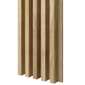 Dřevěné lamely ŠIROKÉ  na DÝHOVANÉ desce (MDF), DUBOVÁ DÝHA, 46 x 300 x 2750 mm (0,825 m2)