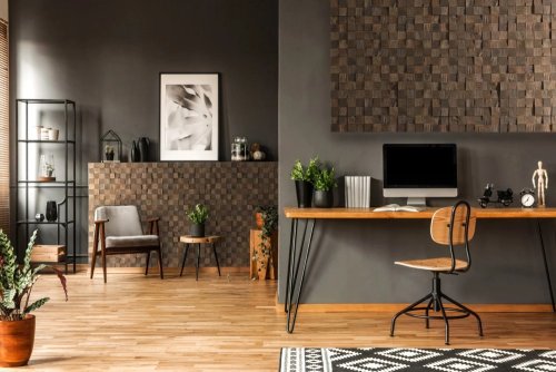 Realizace dřevěného obkladu QUADRO MINI 1 – Mozaika, kam se podíváš