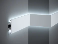 VZOREK - Nástěnná LED osvětlovací lišta, NEPŘÍMÉ OSVĚTLENÍ, tvrdý plast PolyForce (HD Polymer), základní bílý nátěr (přetíratelný), 100 x 25 x 100 mm