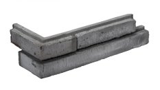 Sádrový obklad, ROH, ZE SÁDRY, METRO 3 - GREY, středně šedá, 345 x 145 mm, tloušťka 10-30 mm, 0.39 m2