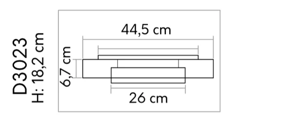 Pilastr - 182 x 445 x 67 mm