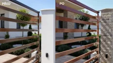 Cihlový obklad, Z BETONU, CAMBRIDGE 2, hnědá, 208 x 63 mm, tloušťka 12-18 mm, 0.91 m2