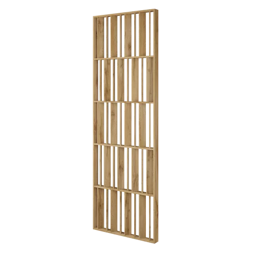 Dělící příčka JAPANDI, 520-2720 x 1800-2750 mm, (MDF), DUB WOTAN