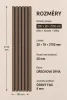 Akustický panel - OŘECH DÝHA, MDF, ČERNÝ akustický podklad FILC, 300 x 2750 mm - Povrchová úprava dýhy: Olejovaná