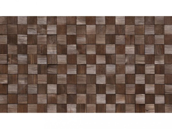 Štípaná masivní mozaika - dřevěný obklad