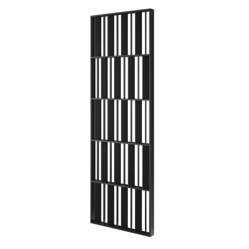 Deliaca priečka JAPANDI, 520-2720 x 1800-2750 mm, (MDF), ČIERNA MATNÁ