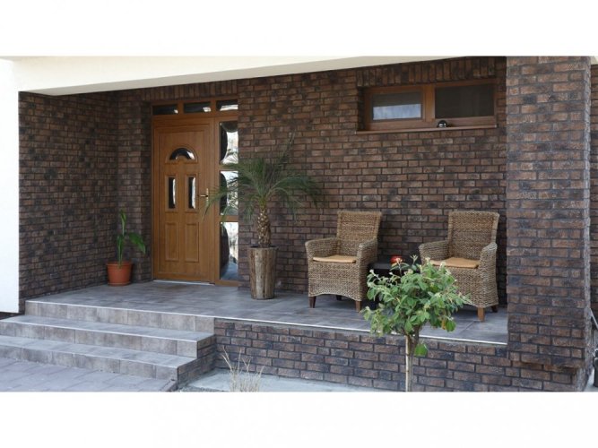 Cihlový obklad, Z BETONU, RUSTIK 568, hnědá, 210 x 60 mm, tloušťka 10-18 mm, 1 m2