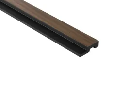 VZORKA - Koncový profil pre vodotesný lamelový panel (tri lamely) - pravý - 135 x 45 x 12 mm - DUB TMAVÝ
