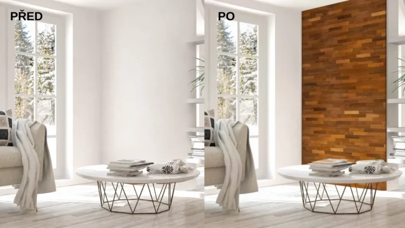 MERBAU 200 (200 x 50 mm) - dřevěný obklad, lamela 3D - Povrchová úprava: Broušený - olejovaný