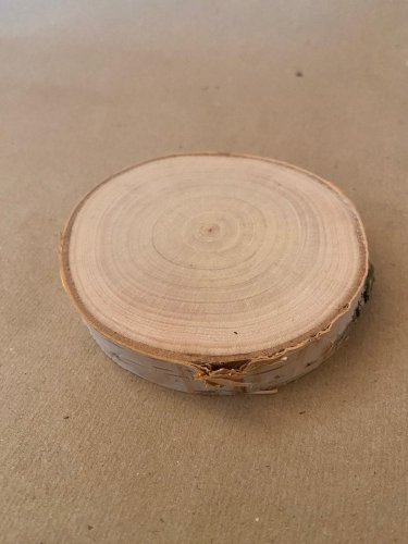Dřevěné kolečko z břízy - střední (průměr 9-11 cm)
