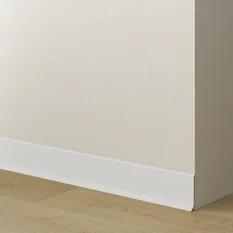 Soklová lišta - MATNÁ BÍLÁ, 13 x 1,5 x 2750 mm, HLINÍK
