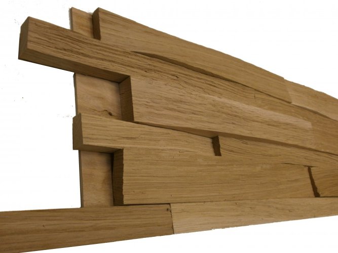 DUB ŠTIEPANY Stepwood ® Natural, 1250 x 210 mm (0,2625 m²) - stenové obkladové panely
