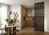 Dělící příčka JAPANDI, 520-2720 x 1800-2750 mm, (MDF), ČERNÁ MATNÁ
