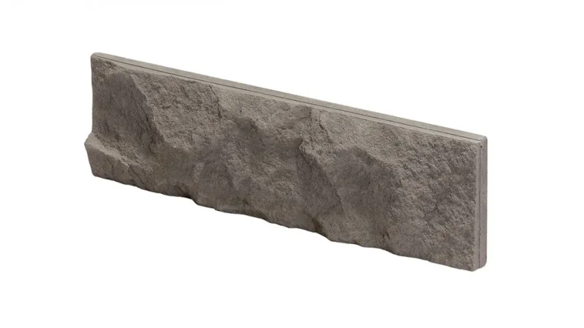 Betonový obklad, Z BETONU, AMSTERDAM 2 - GREY, středně šedá, 76 x 260 mm, tloušťka 9-25 mm, 0.59 m2
