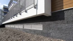 Betonový obklad, ROH, Z BETONU, MEXICANA 3 - graphite, šedá, tloušťka 10-30 mm, 0.45 m2