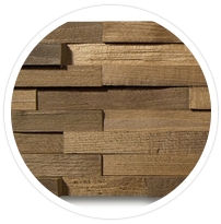 NEW LINE WOOD - DUB THERMO, broušené lamely, obkladový panel 790 x 180 x 3 - 30 mm (0,1422 m²) - dřevěný obklad
