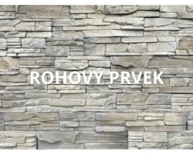 Kamenný obklad, ROH, Z BETÓNU, Slanec Gardena, hnedosivá, 170 x 80 mm, hrúbka 10-28 mm, 1 bm