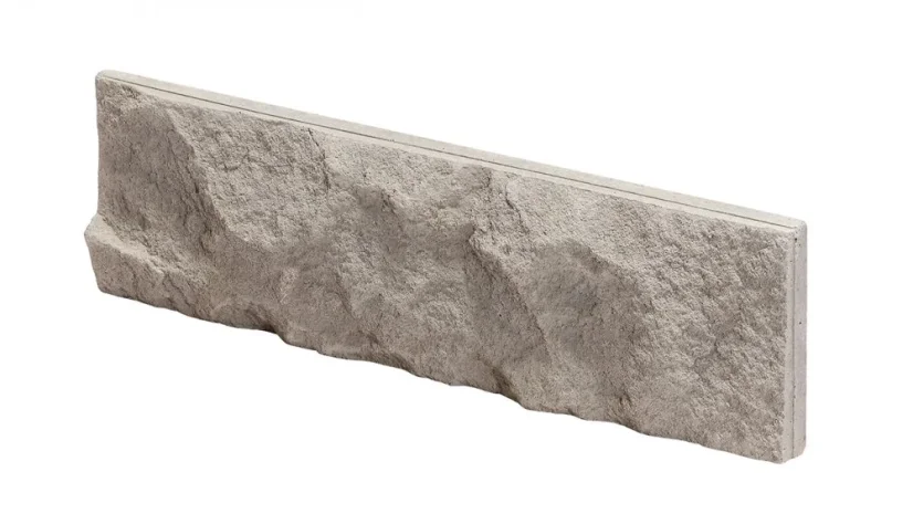 Betónový obklad, Z BETÓNU, AMSTERDAM 1 - BEIGE, sivá, 76 x 260 mm, hrúbka 9-25 mm, 0.59 m2
