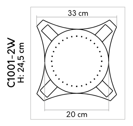 Hlavice - 245 x 330 x 330 mm