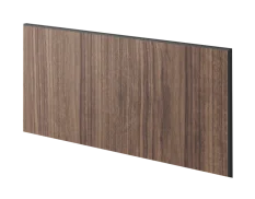 Lamelový panel TANAMI - DÝHA Z AMERICKÉHO OŘECHU, 600 x 300 mm, ČERNÝ MDF PANEL