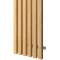Lamely na fasádu, 6 lamel, MEDOVÝ DUB, 40 x 300 x 3000 mm, barevné varianty nosníku, HLINÍK