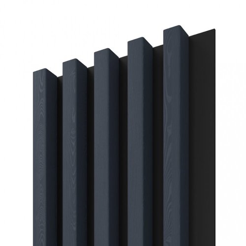 LINEA COMFORT 5 dřevěné lamely na desce - woodblue | černá, 2650 x 246 x 30 mm