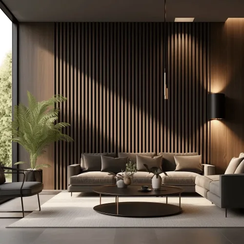 Realizace koncových obkladů - dum tmavý - detailní ukončení obkladu