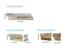 IL ROCK PANELS ROHOVÝ OBKLAD OCHRE