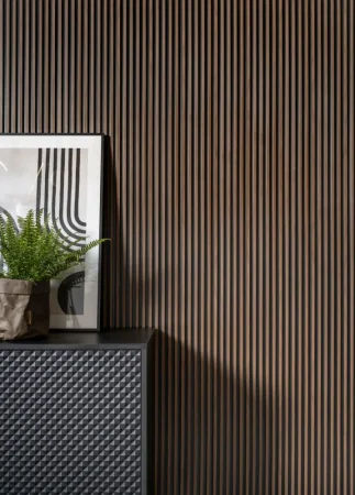 Voděodolné obkladové panely s ochranou proti poškrábání na stěnu do obývacího pokoje