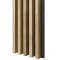Dřevěné lamely ŠIROKÉ na ČERNÉ desce (MDF), DUBOVÁ DÝHA, 46 x 300 x 2750 mm (0,825 m2)