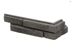 Betónový obklad, ROH, Z BETÓNU, DUBLIN 3, stredne sivá, 145 - 330 x 83 mm, hrúbka 10-25 mm, 0.25 m2