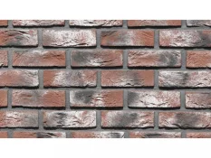 Cihlový obklad, Z BETONU, COUNTRY 674, hnědošedá, 205 x 62 mm, tloušťka 14-17 mm, 1 m2
