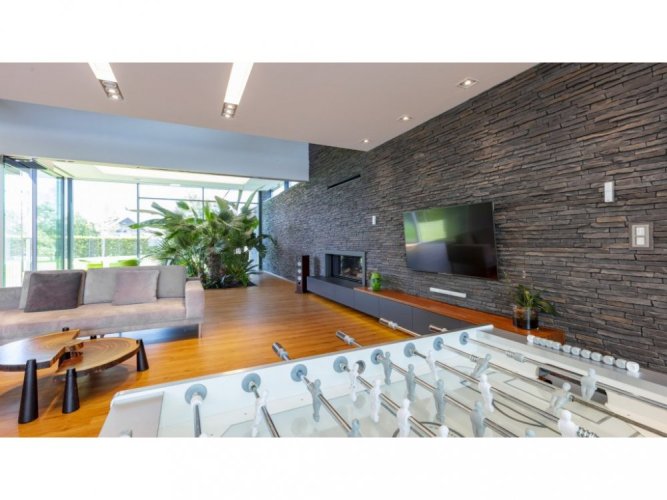 Betonový obklad, Z BETONU, SIERRA 3, šedá, 80 x 550 mm, tloušťka 12-32 mm, 0.4 m2