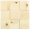 BOROVICA 100, samolepiaci panel 300 x 300 mm (0,09 m²) - drevena mozaika 3D - Farba: Kartáčovaný - bez povrchovej úpravy