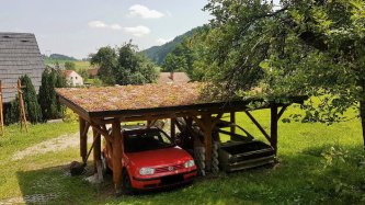 Realizace EUREKO GREEN – Přístřešek pro automobily