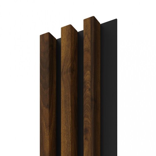 VZOREK - Dřevěná lamela LINEA SLIM 3 - hazelnut / černá - ROZMĚR VZORKU: 132 x 150 mm