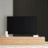 LINEA SLIM SINGLE - Drevená lamela na stenu, čierna, 2650 x 22 x 27 mm