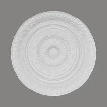 Rozeta - průměr 670 mm, hloubka 53 mm, maximální šířka řezaného otvoru 65 mm