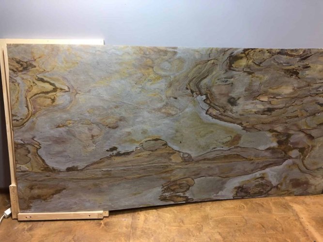 Kamenná dýha - Indian Autumn - transparentní, 1220 x 2440 x 3 mm