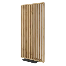 Dělící lamelová stěna s podstavcem - volně stojící, 990 x 2005 mm, (MDF), DUB WOTAN