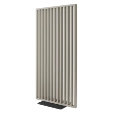 Dělící lamelová stěna s podstavcem - volně stojící, 990 x 2005 mm, (MDF), PÍSKOVÁ BÉŽOVÁ