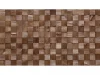 QUADRO MINI 2 - dřevěný mozaikový obkladový panel, tmavě mořená borovice, 380 x 380 mm