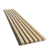 Dřevěné lamely ÚZKÉ na ČERNÉ desce (MDF), EVROPSKÝ DUB, CPL PREMIUM, 24 x 300 x 2750 mm (0,825 m2)