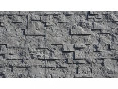 Betonový obklad, Z BETONU, TOLEDO 2, tmavě šedá, 100 x 308 mm, tloušťka 9-26 mm, 0.49 m2