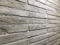 Cihlový obklad, Z BETONU, Mura Brick FUEGO 328, tmavě šedá, 500 x 40 mm, tloušťka 35 - 40 mm, 0,5 m2
